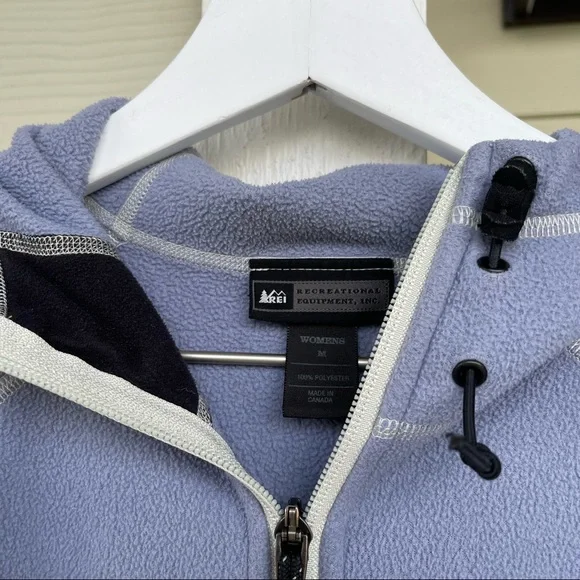 REI• fleece light purple zip up hoodie - Picture 5 of 5